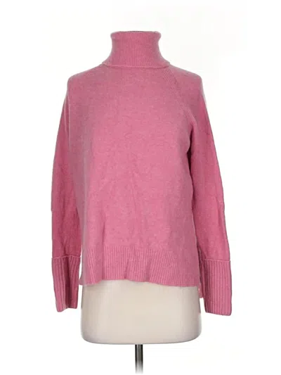 Pre-owned Jcrew Turtleneck Sweater In Pink