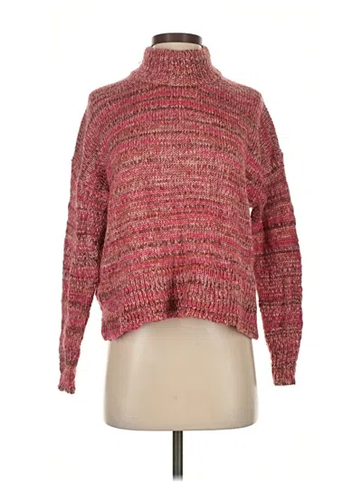 Pre-owned Jcrew Turtleneck Sweater In Pink