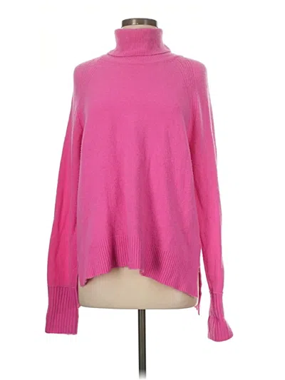 Pre-owned Jcrew Turtleneck Sweater In Pink