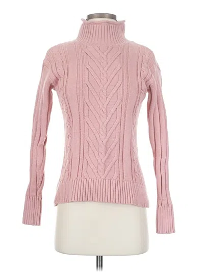 Pre-owned Jcrew Turtleneck Sweater In Pink