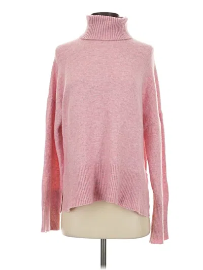 Pre-owned Jcrew Turtleneck Sweater In Pink