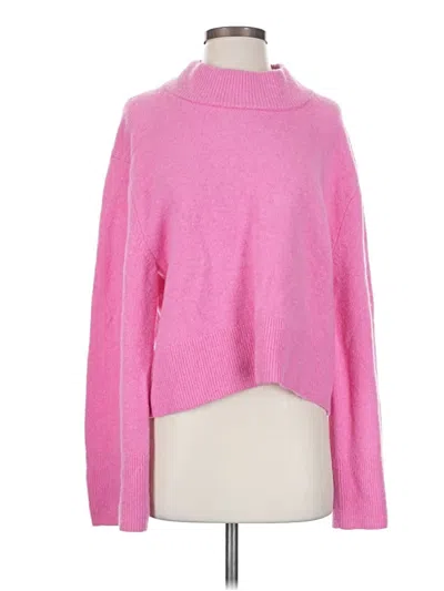 Pre-owned Jcrew Turtleneck Sweater In Pink