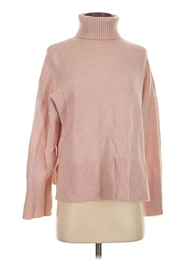 Pre-owned Jcrew Turtleneck Sweater In Pink