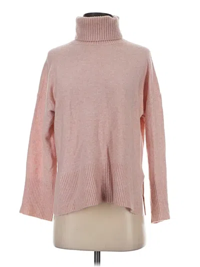 Pre-owned Jcrew Turtleneck Sweater In Pink