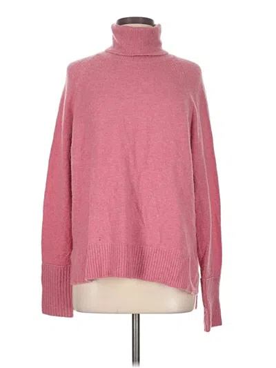 Pre-owned Jcrew Turtleneck Sweater In Pink