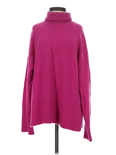 Pre-owned Jcrew Turtleneck Sweater In Pink