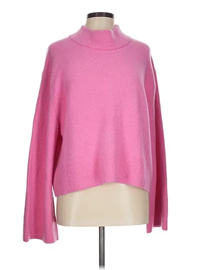 Pre-owned Jcrew Turtleneck Sweater In Pink