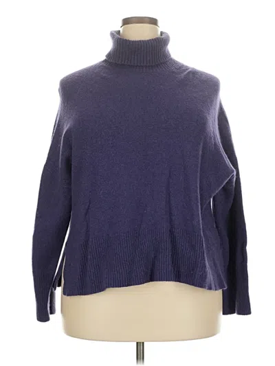 Pre-owned Jcrew Turtleneck Sweater In Purple