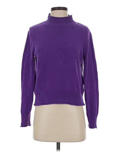 Pre-owned Jcrew Turtleneck Sweater In Purple