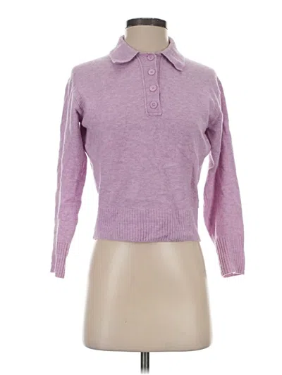 Pre-owned Jcrew Turtleneck Sweater In Purple