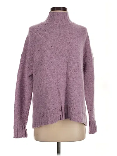 Pre-owned Jcrew Turtleneck Sweater In Purple