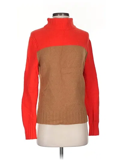 Pre-owned Jcrew Turtleneck Sweater In Red