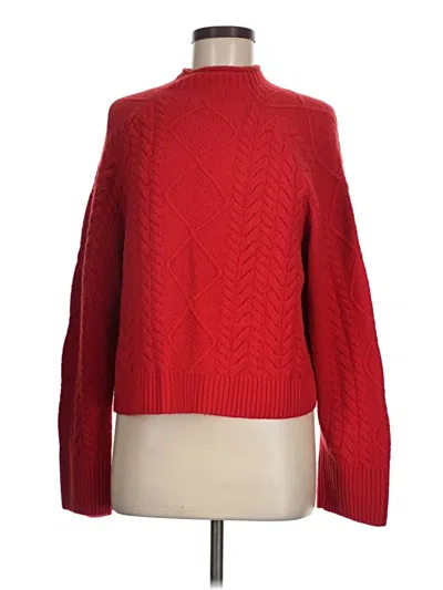 Pre-owned Jcrew Turtleneck Sweater In Red