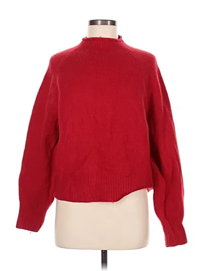 Pre-owned Jcrew Turtleneck Sweater In Red