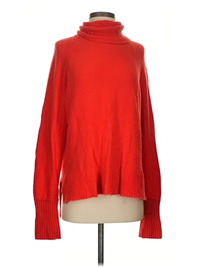 Pre-owned Jcrew Turtleneck Sweater In Red