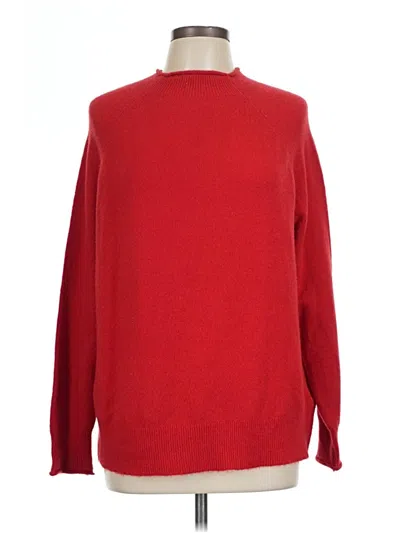 Pre-owned Jcrew Turtleneck Sweater In Red