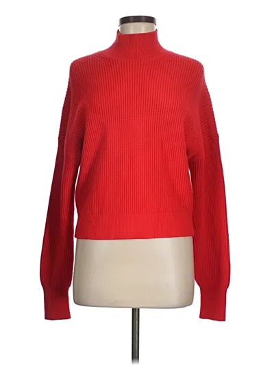 Pre-owned Jcrew Turtleneck Sweater In Red