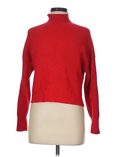 Pre-owned Jcrew Turtleneck Sweater In Red