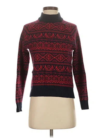 Pre-owned Jcrew Turtleneck Sweater In Red