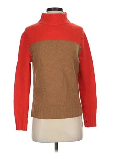 Pre-owned Jcrew Turtleneck Sweater In Red