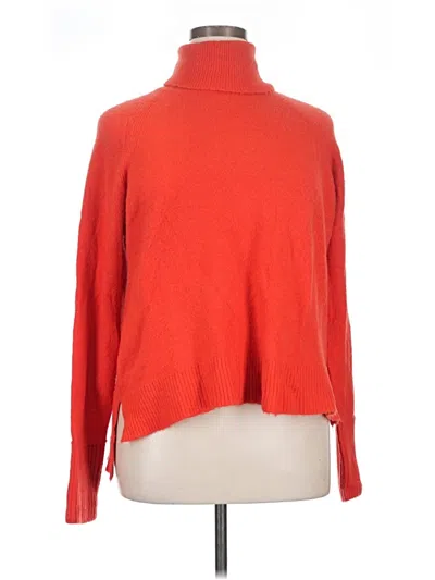 Pre-owned Jcrew Turtleneck Sweater In Red