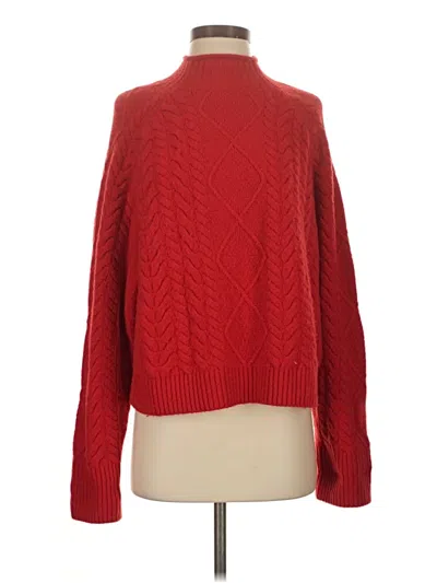 Pre-owned Jcrew Turtleneck Sweater In Red