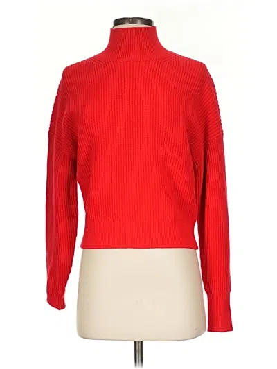 Pre-owned Jcrew Turtleneck Sweater In Red