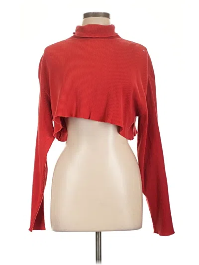 Pre-owned Jcrew Turtleneck Sweater In Red