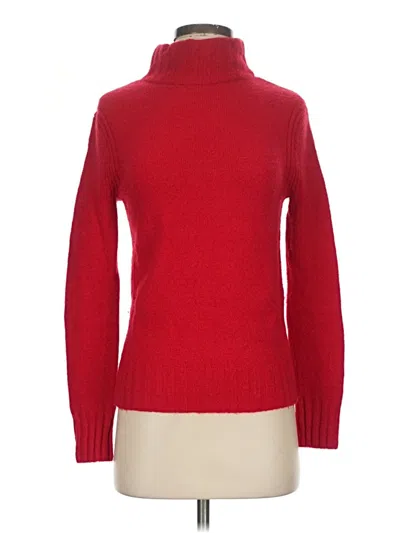 Pre-owned Jcrew Turtleneck Sweater In Red