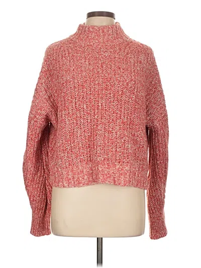 Pre-owned Jcrew Turtleneck Sweater In Red