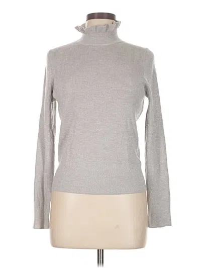 Pre-owned Jcrew Turtleneck Sweater In Silver
