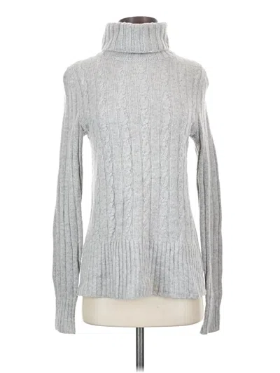 Pre-owned Jcrew Turtleneck Sweater In Silver