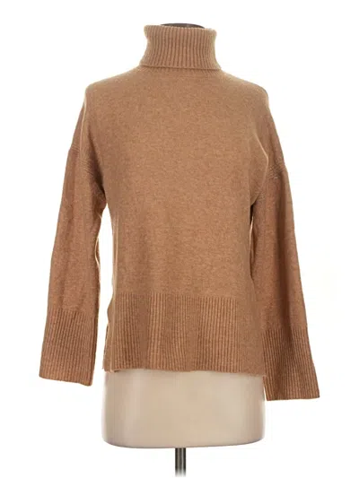 Pre-owned Jcrew Turtleneck Sweater In Tan