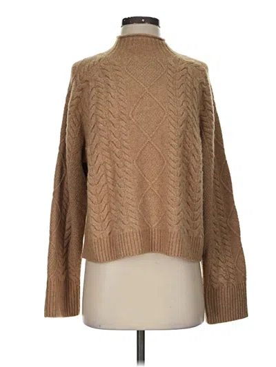 Pre-owned Jcrew Turtleneck Sweater In Tan