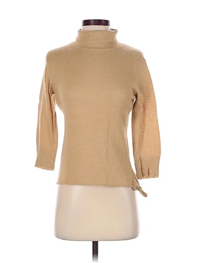 Pre-owned Jcrew Turtleneck Sweater In Tan