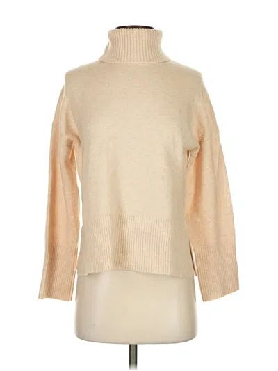 Pre-owned Jcrew Turtleneck Sweater In Tan
