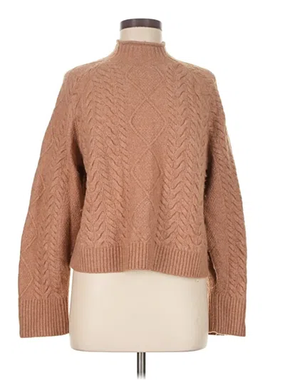 Pre-owned Jcrew Turtleneck Sweater In Tan