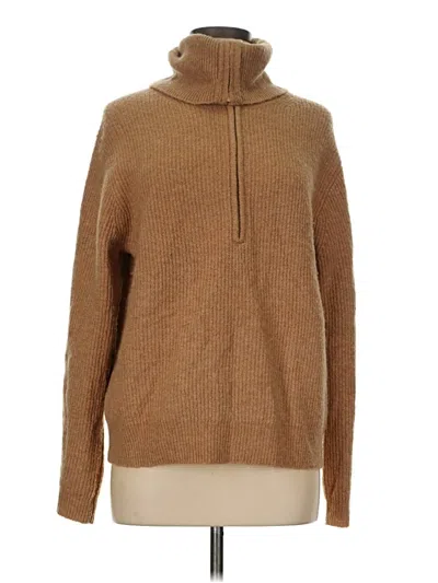 Pre-owned Jcrew Turtleneck Sweater In Tan