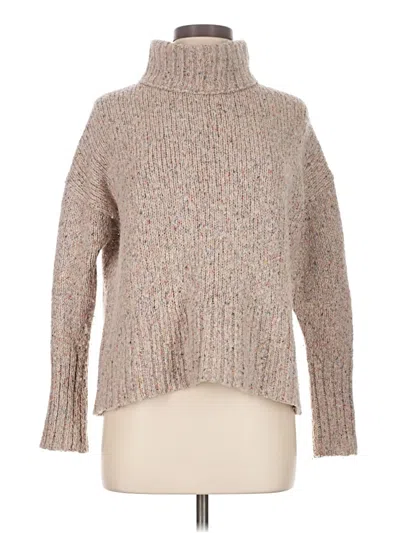 Pre-owned Jcrew Turtleneck Sweater In Tan