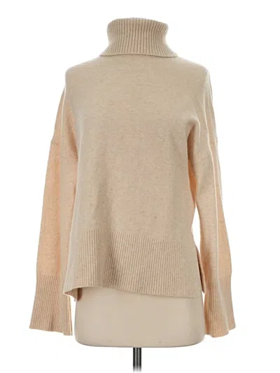 Pre-owned Jcrew Turtleneck Sweater In Tan