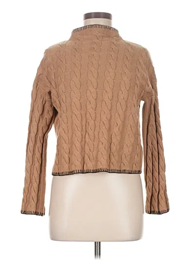 Pre-owned Jcrew Turtleneck Sweater In Tan