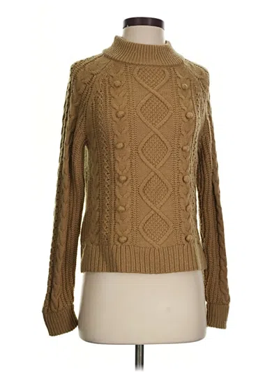 Pre-owned Jcrew Turtleneck Sweater In Tan