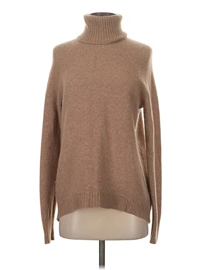 Pre-owned Jcrew Turtleneck Sweater In Tan