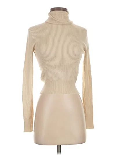 Pre-owned Jcrew Turtleneck Sweater In Tan