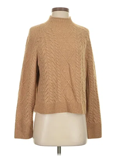 Pre-owned Jcrew Turtleneck Sweater In Tan