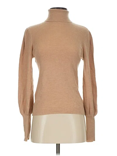 Pre-owned Jcrew Turtleneck Sweater In Tan