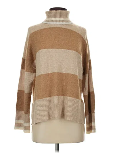 Pre-owned Jcrew Turtleneck Sweater In Tan