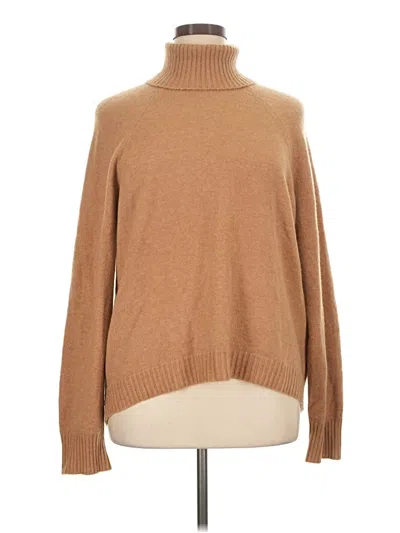 Pre-owned Jcrew Turtleneck Sweater In Tan
