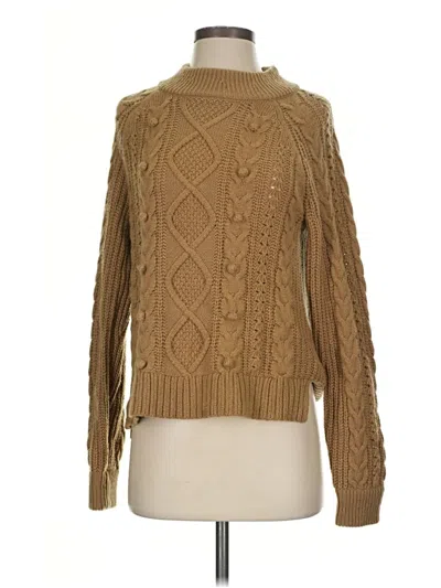 Pre-owned Jcrew Turtleneck Sweater In Tan