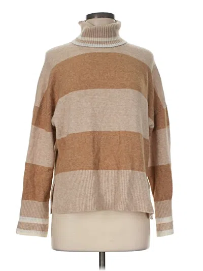 Pre-owned Jcrew Turtleneck Sweater In Tan